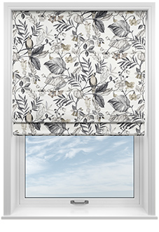 Iquitos, Anthracite - Twist&Fit Roman Blind